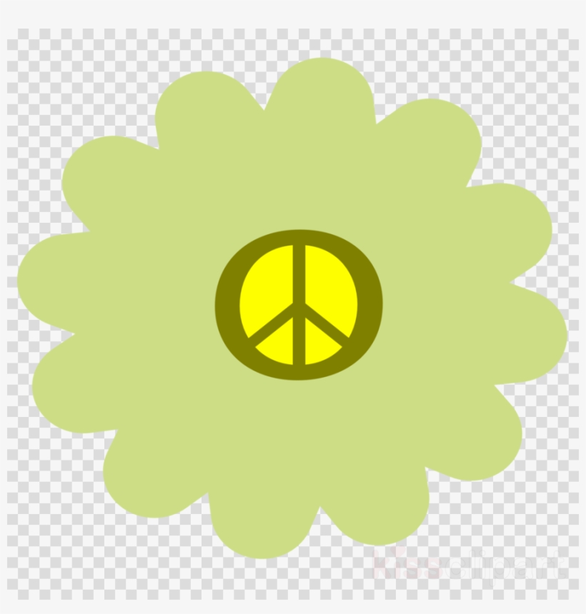Hippie Flowers Clipart 1960s Flower Power Hippie - Clip Art, transparent png