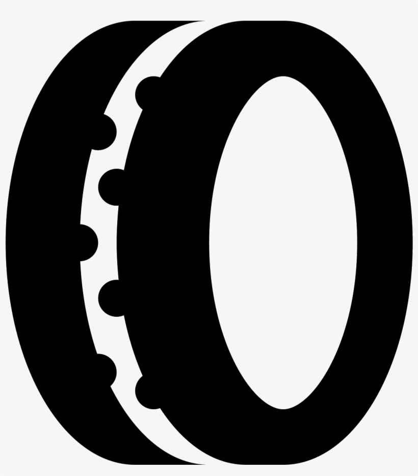 The Icon Is A Simplified Depiction Of A Car Tire - Icon, transparent png
