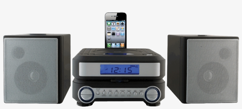 Home Music System For Ipod® And Iphone® - Ilive Ihp211b Audio System With Iphone/ipod Cradle, transparent png