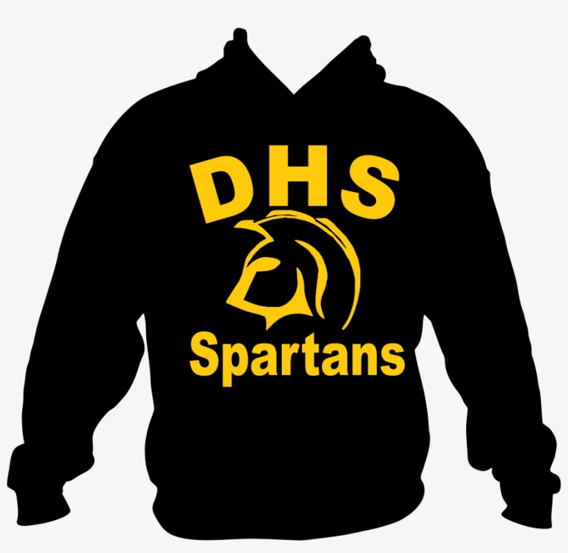 Hoodie Gildan Dhs Spartan Logo (yellow) - Girl Loves Her Panthers Hoodie, Carolina Panthers,, transparent png