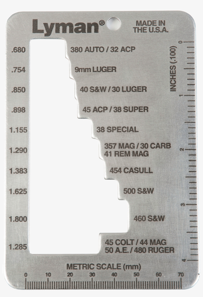 Lyman 7832217 E-zee Case Length Gauge All Over 70 Rifle/pistol - Lyman E-zee Case Gauge Pistol & Revolver, transparent png