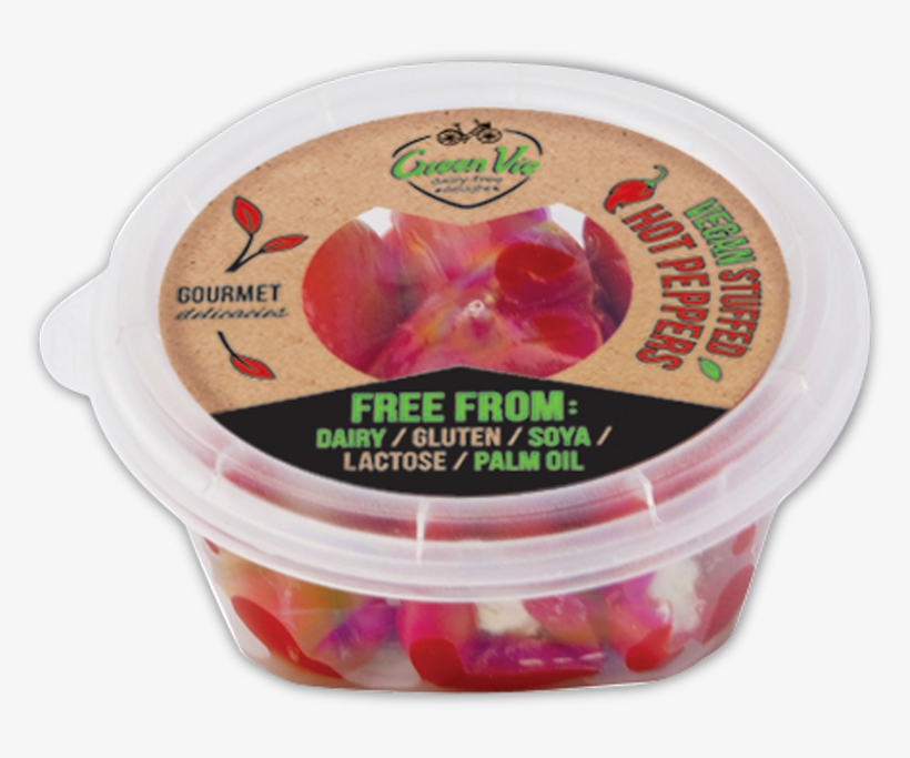 Hot Red Peppers Stuffed With Spread - Greenvie Gefüllte Scharfe Rote Paprika - 250g, transparent png