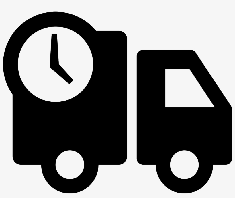 A Basic Outline Of A Delivery Type Truck That Has The - Icons Delivery, transparent png