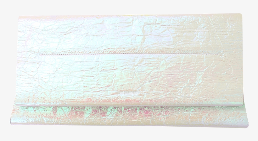 Jil Sander Joy Clutch In Pink Iridescent Crinkled Pvc - Placemat, transparent png