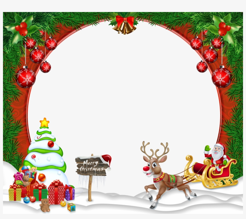 Merrychristmas Frame Png, transparent png