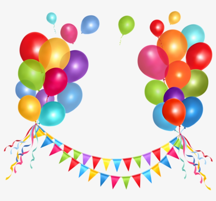 Free Png Transparent Party Streamer And Balloonspicture, transparent png
