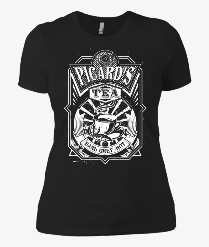 Picard's Tea - T-shirt - October Birthday Shirts, transparent png