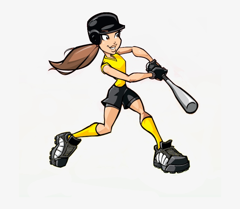 Softball Player Clipart, transparent png