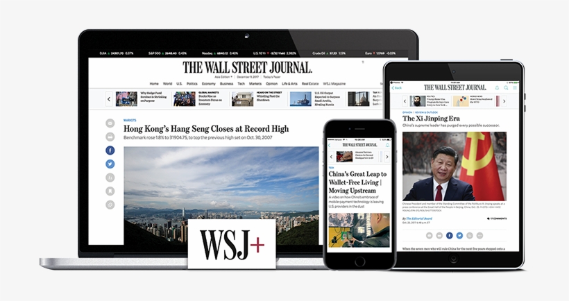 Stay Informed, Wherever You Are With Our Complete Suite - Wall Street Journal, transparent png