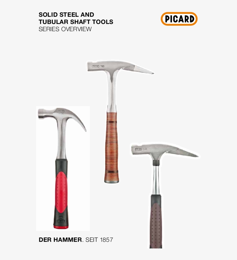 Steel And Long-handle Tools - Geologist's Hammer, transparent png