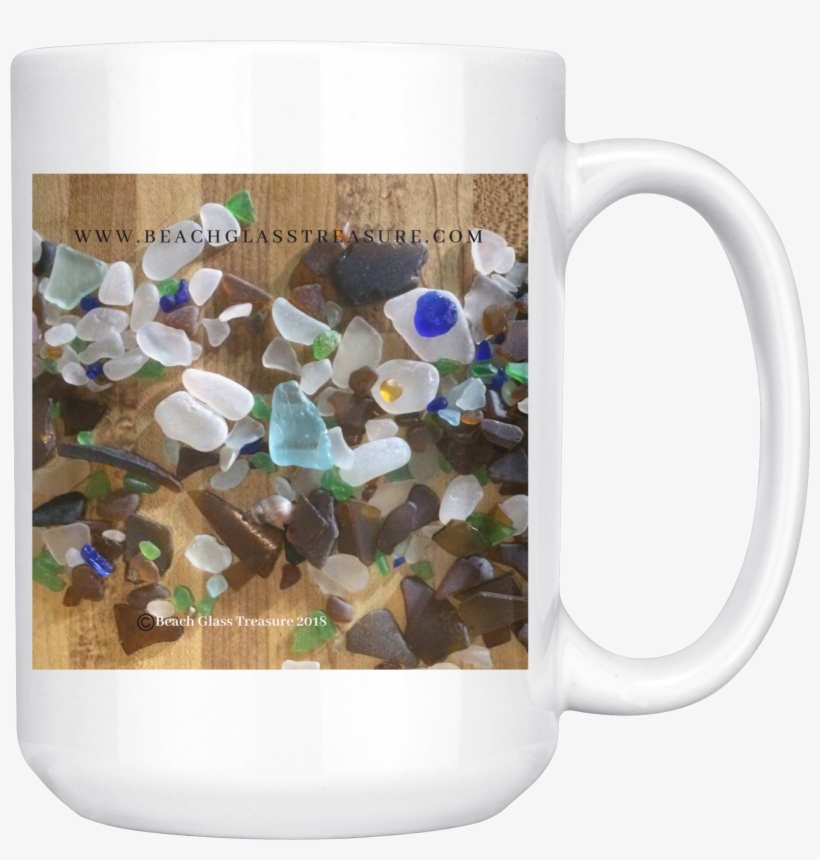Beach Glass Treasures In A Pile Coffee/tea Mug - Sea Glass, transparent png