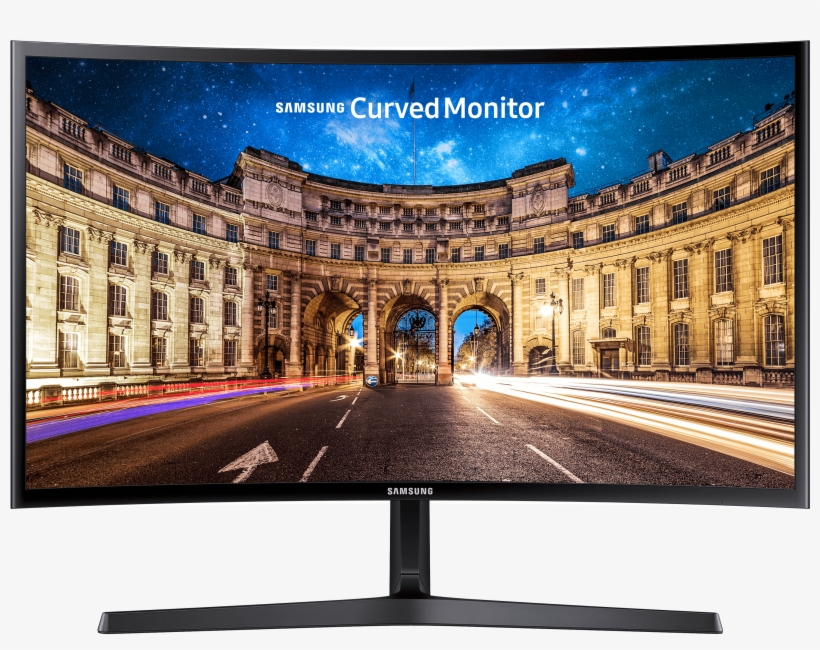 69cm - Vga/hdmi - 1080p - Curved - Eec A Samsung Lc27f396fhuxen - Samsung C24f396 Full Hd 24 Curved Led Monitor, transparent png