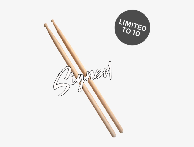 Roy Berry Signed Drumsticks - Tama - 5a Sticks O5a-s Skull, Natural, Black Print, transparent png