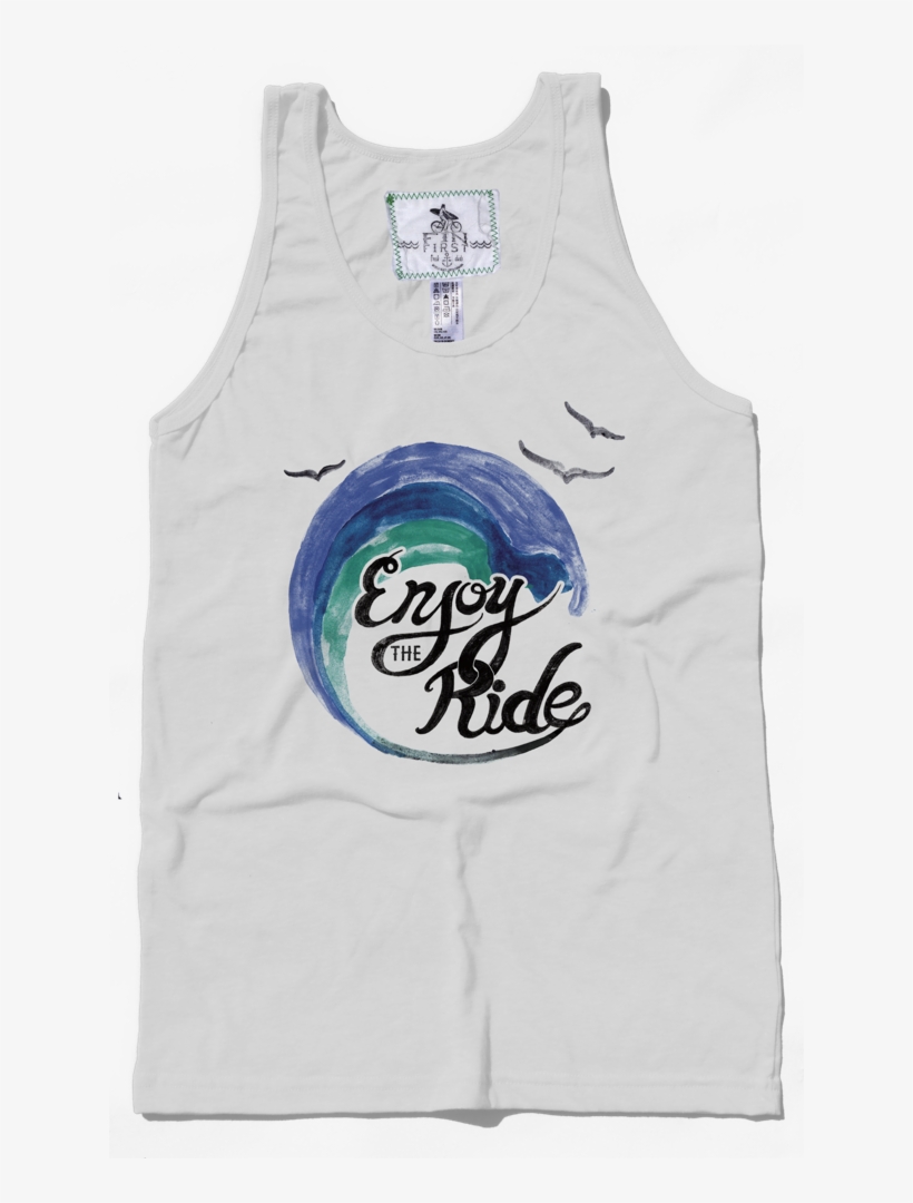 Our Enjoy The Ride Watercolor Design Is For The Layed - Active Tank, transparent png