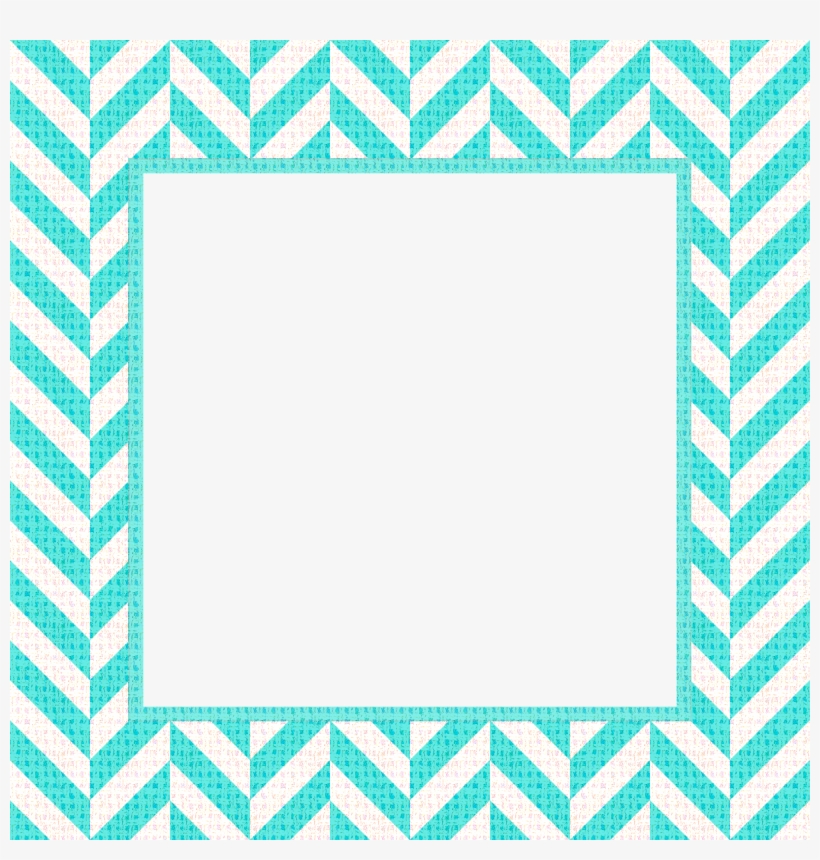 Blue Chevron Border Png Transparent Blue Chevron Border - Chevron Frame Clipart, transparent png