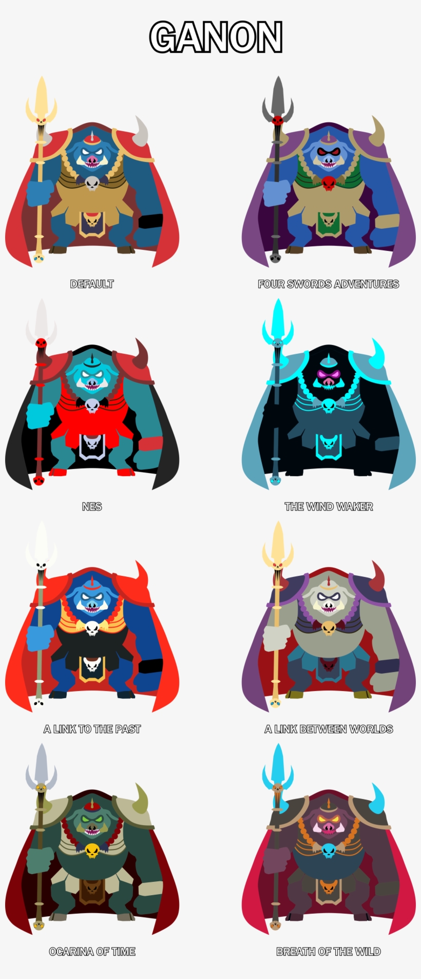 Ultimatei Made Some Color Palettes For Ganon, My Most-wanted - Pig Ganon Smash Mod, transparent png