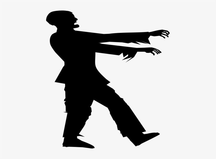 Zombie Outbreak Guide - Black And White Zombie, transparent png