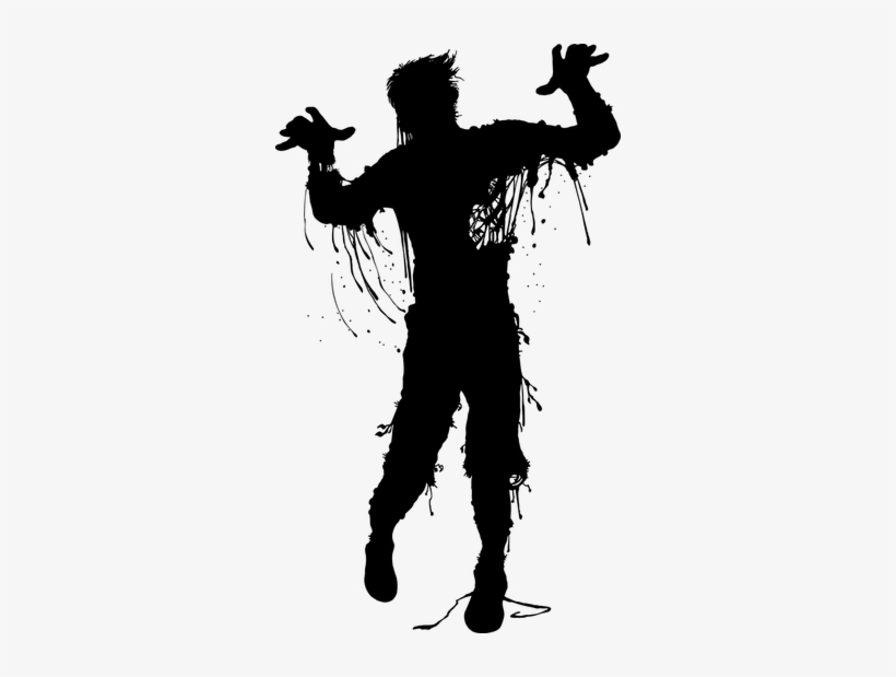 Picture - - Zombie Run Silhouette, transparent png