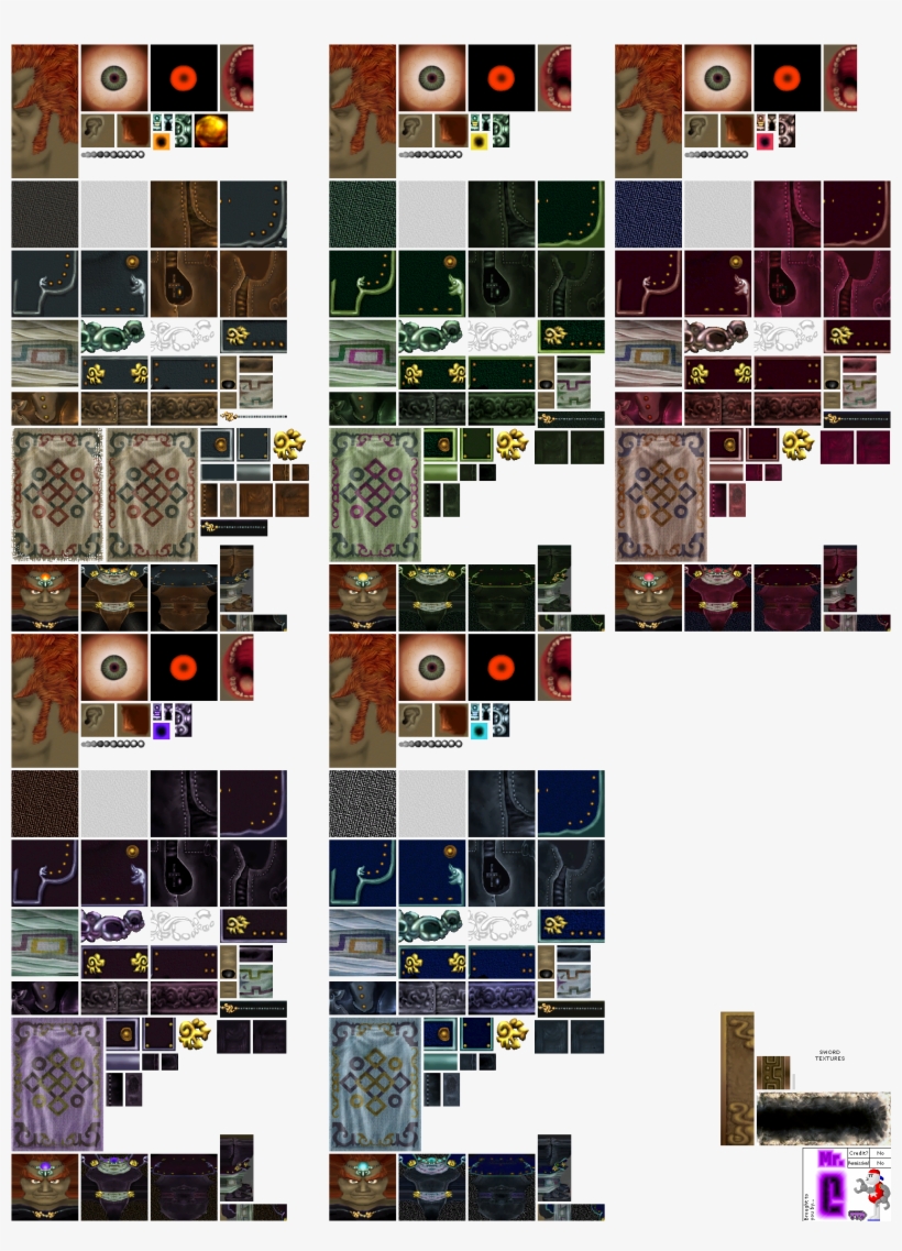 Click For Full Sized Image Ganondorf - Ganondorf Melee Textures, transparent png