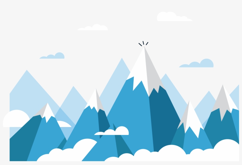 Mount Everest Euclidean Vector Mountain - Ice Mountain Vector Png, transparent png