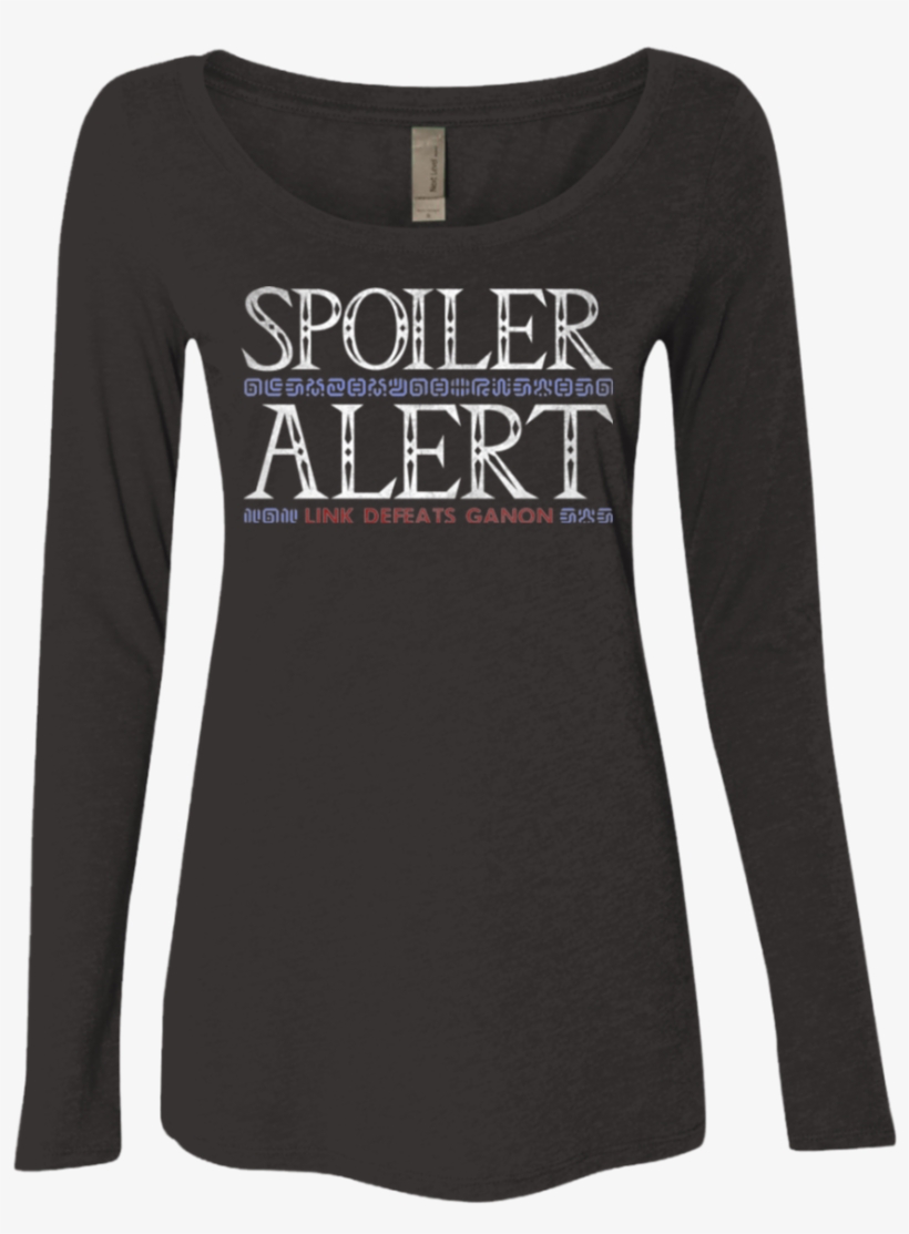 Spoiler Alert Link Defeats Ganon Women's Triblend Long - Paw Universe Ladies' Scoop Neck Long Sleeve, transparent png