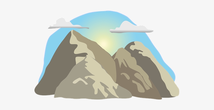 Mountain Nature Sky Landscape Outdoor Rock - Dağ Çizim, transparent png