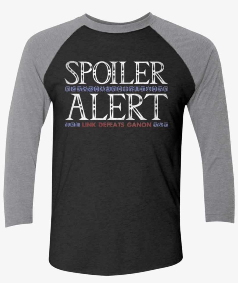 Spoiler Alert Link Defeats Ganon Men's Triblend 3/4 - Mom Squad Basketball Shirt, transparent png