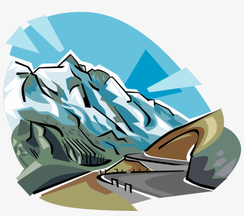 Vector Illustration Of Großglockner Or Grossglockner - Austria Clipart, transparent png