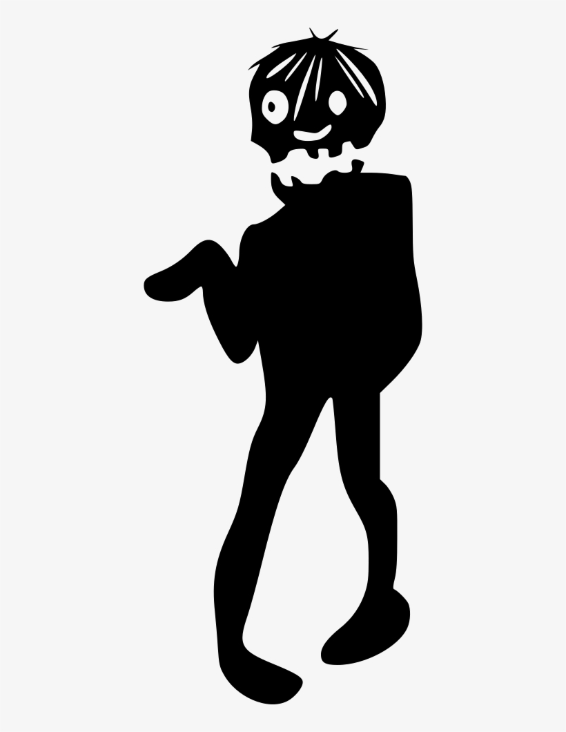 Zombie Walking Dead Following - Silhouette, transparent png