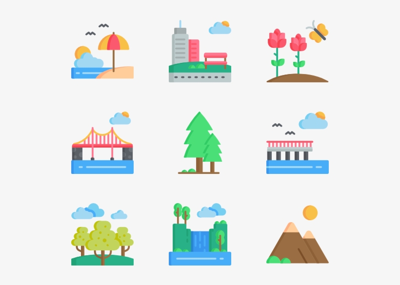 Landscape, transparent png