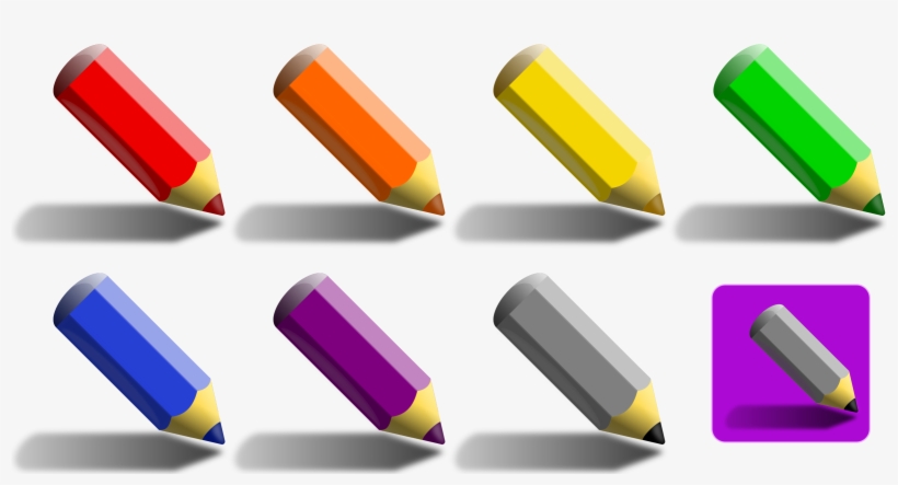 Colored Drawing Crayon Free Commercial For Use - Color Pencil, transparent png