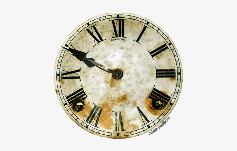 Antique Clock Faces Template Printables At Www - Old Clock Gif Png, transparent png