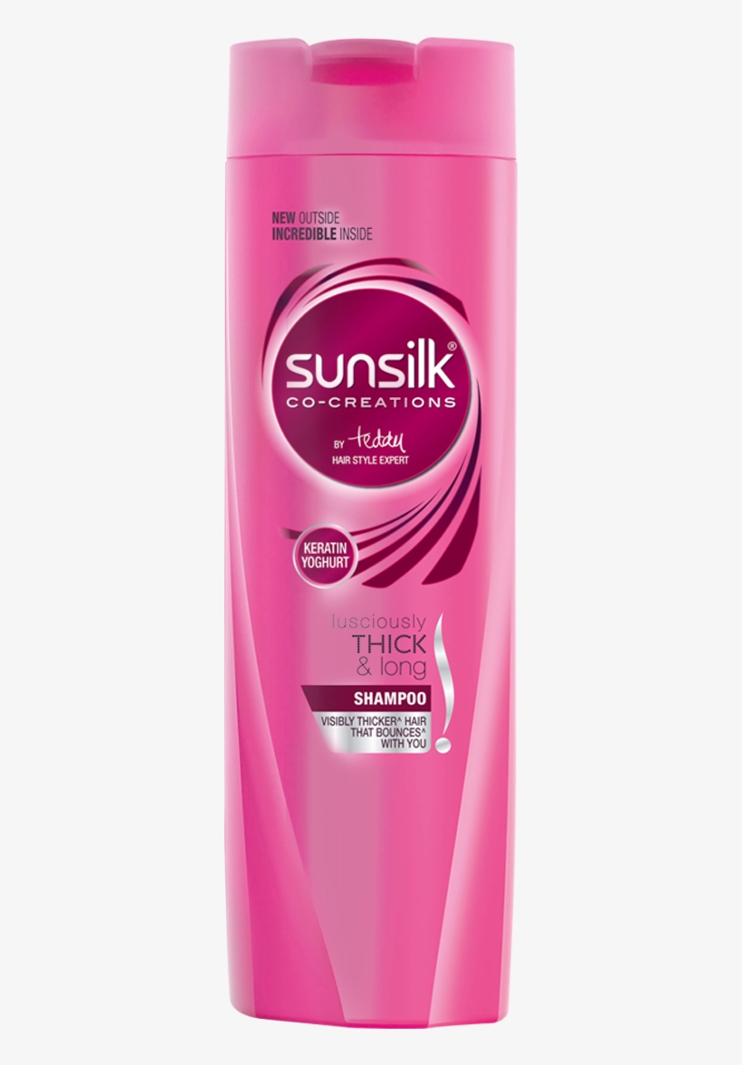 Sunsilk Thick And Long Shampoo, transparent png