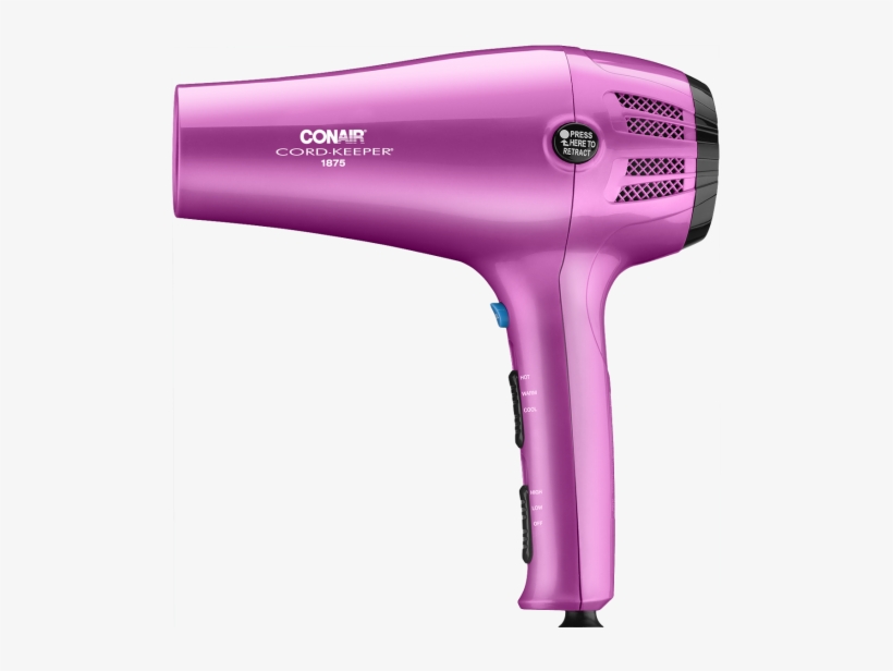 1875 Watt Cord Keeper® Styler - Conair Hair Dryer, transparent png