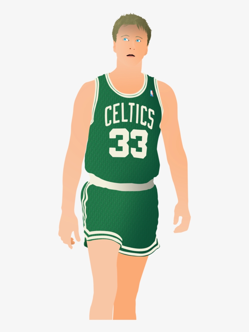 Larry Bird Png Graphic Black And White Download - Larry Bird Celtics Png, transparent png