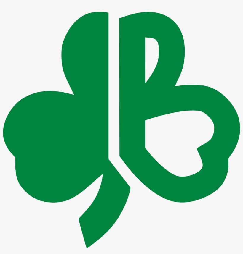 Vintage 1970s Boston Celtics Clover Shamrock Capital - Boston Celtics Flower Logo, transparent png