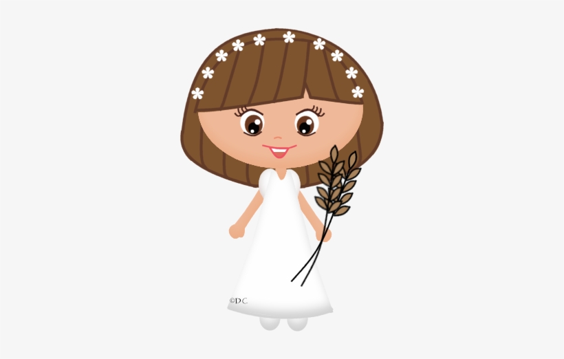 Hacen Lo Mismo Que Con La Otra Imágen Le Ponen Blanco - Dibujo Muñeca Comunion Png, transparent png
