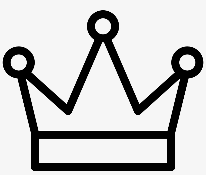 Black And White Crown Emoji White Crown Icon Png 1600x1600 PNG