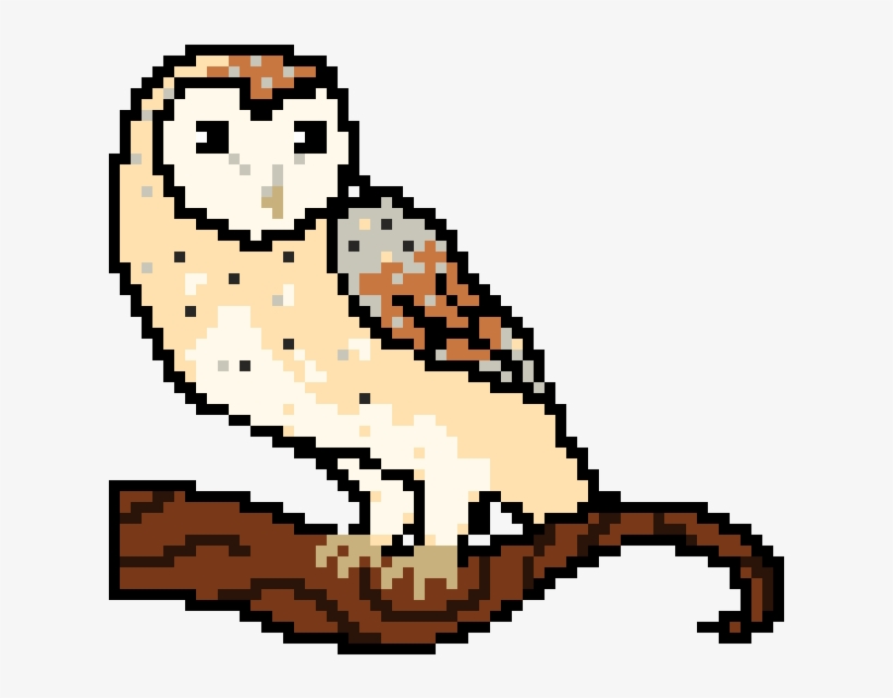 Barn Owl - Pixel Barn Owl, transparent png