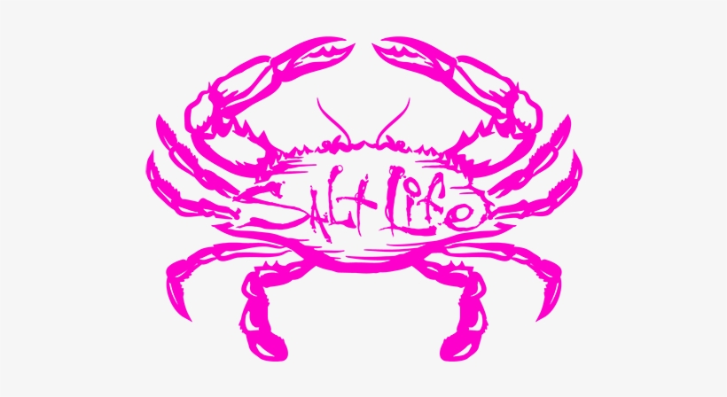 Salt Life Salty Crab Decal - Salt Life Crab, transparent png