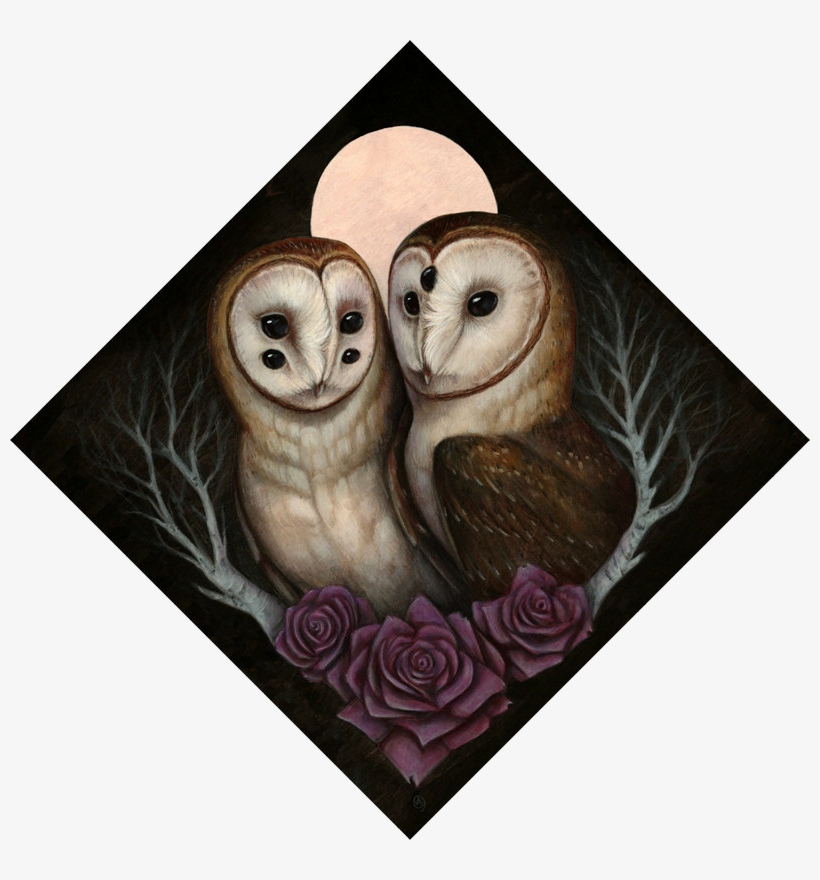 Barn Owl Couple Prints, transparent png