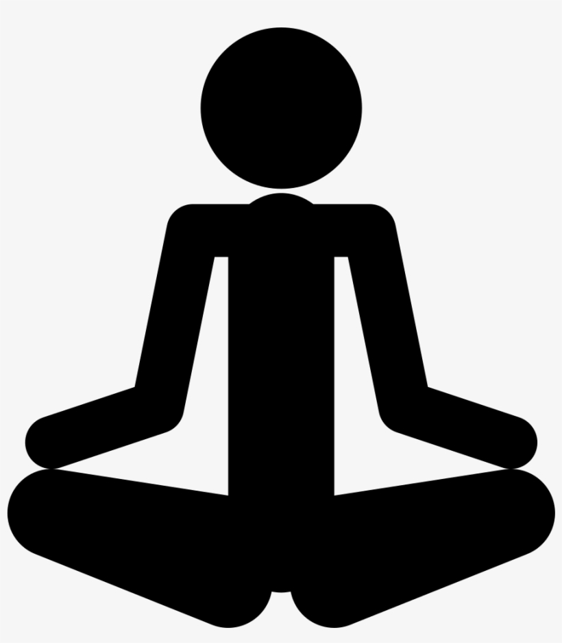 Person Silhouette In Meditation Posture In Spa Comments - Meditation, transparent png