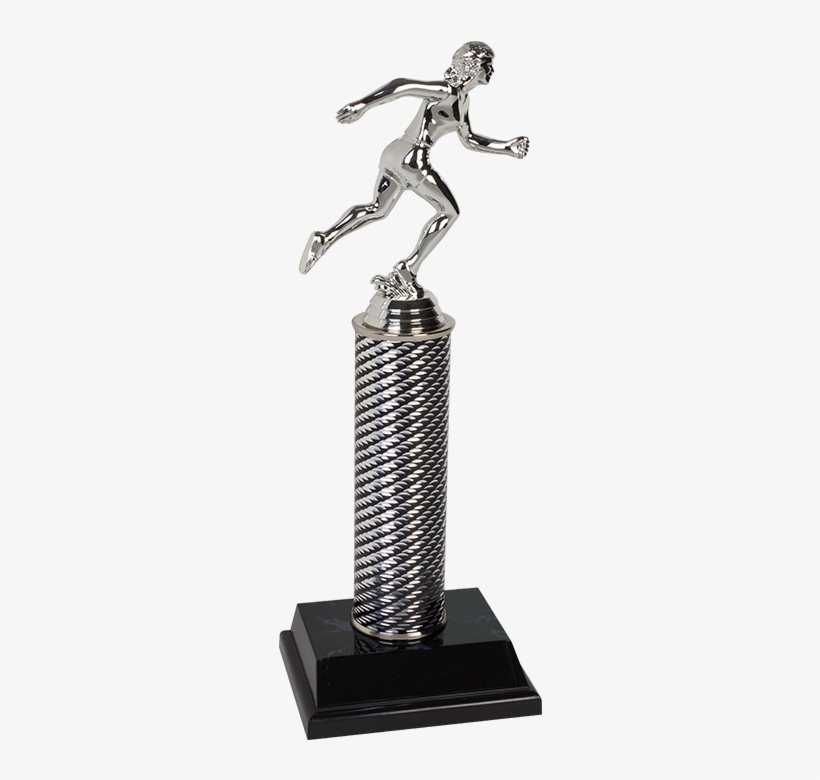 10 Inch Tall Single Column Trophy For Running Events - Trophy, transparent png