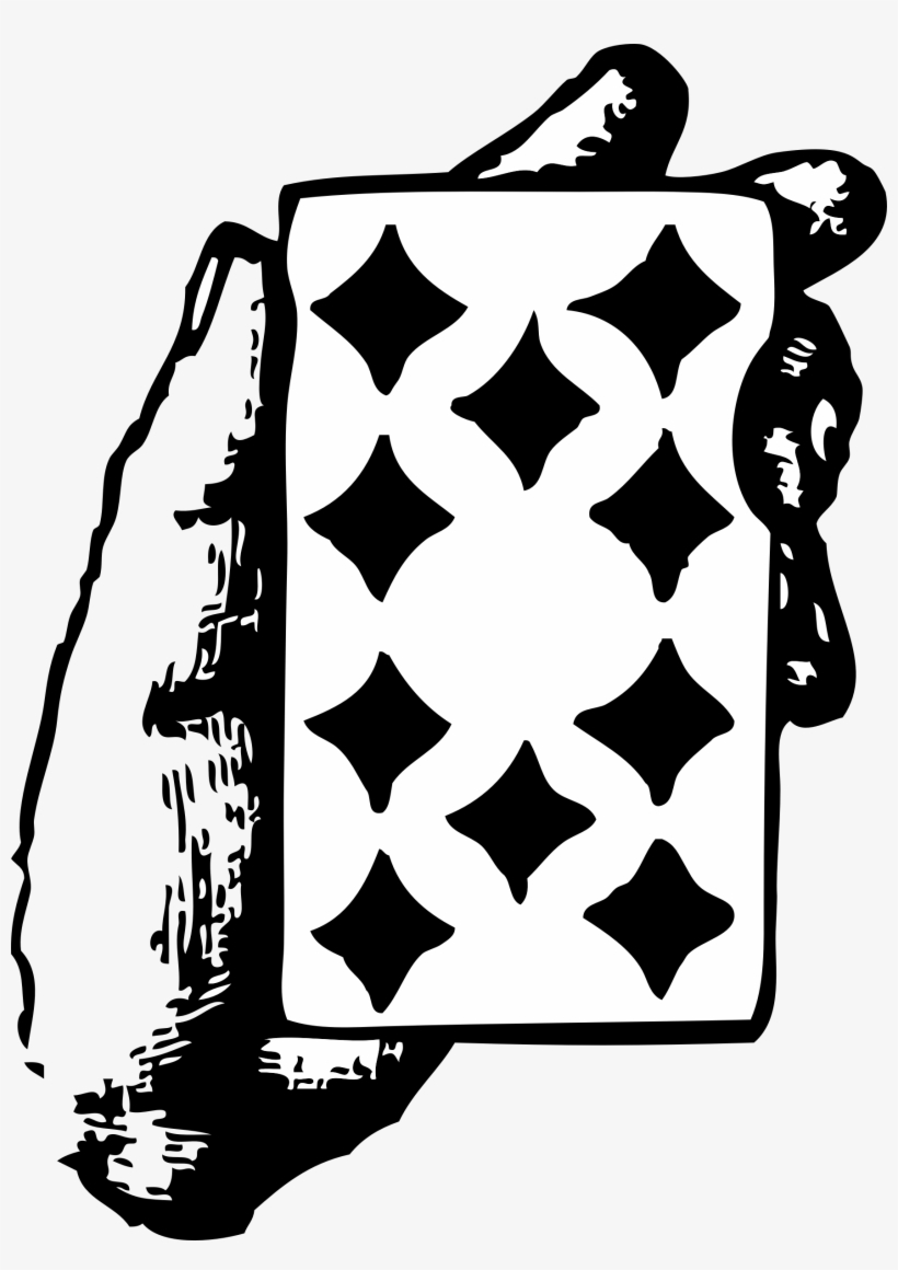Free Vector Hand With Ten Of Diamonds Clip Art - Jungklas, Rob-arkadelphia (cd), transparent png