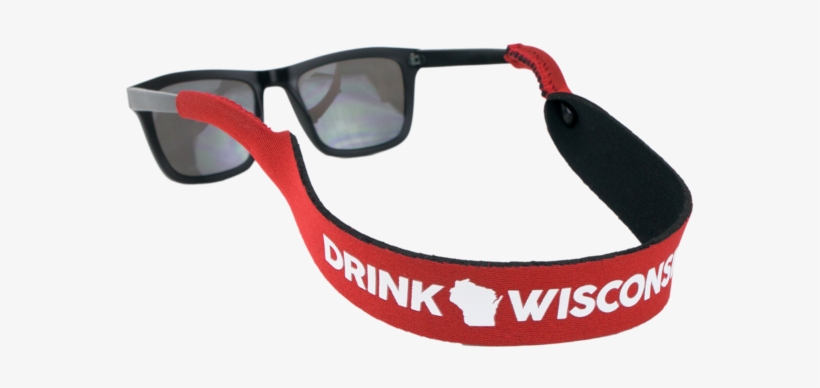 Red & White Sunglass Strap - White, transparent png