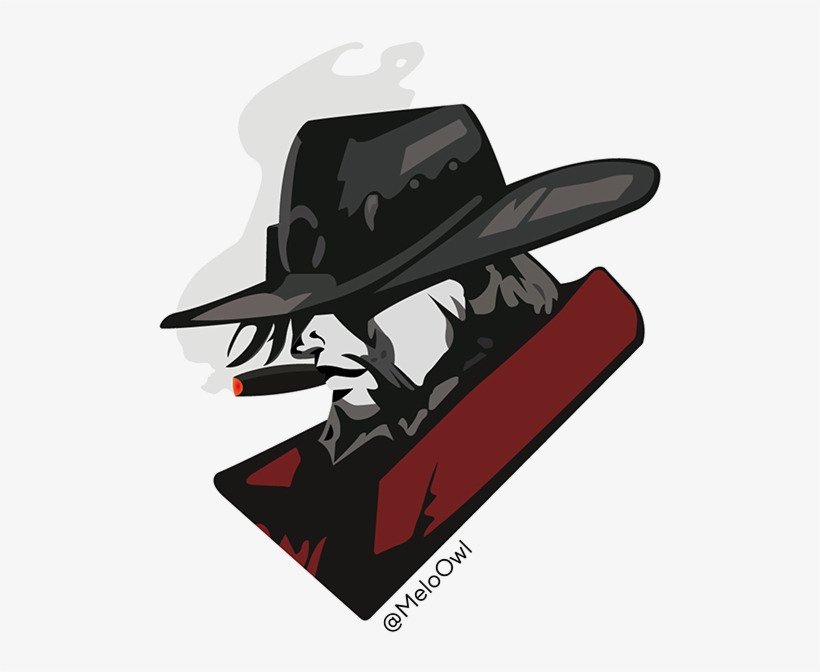 Mccree's Spray T-shirt Vectorized And On Sale - Overwatch Heroes Graffiti, transparent png