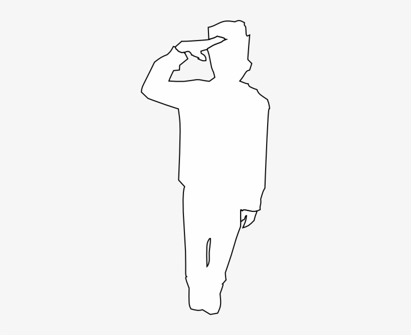 Free Vector Kid Doing Salute Clip Art - Salute Art, transparent png