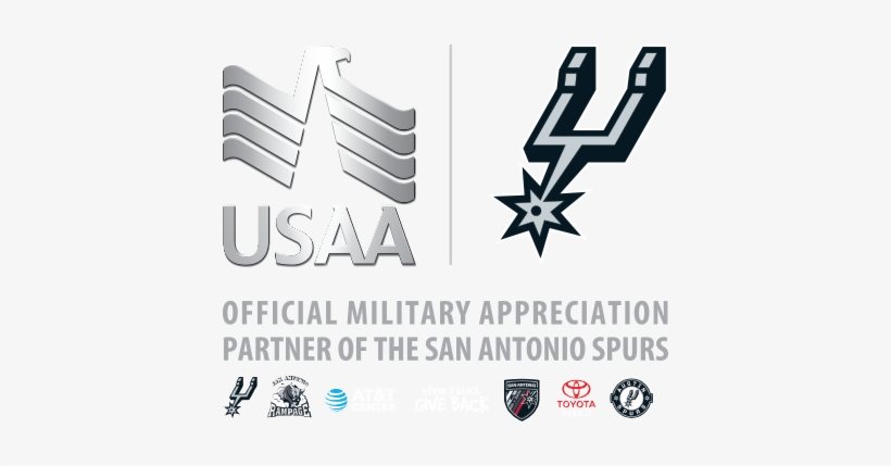 We Salute You With The Following Discounts Presented - San Antonio Spurs Logo Png, transparent png