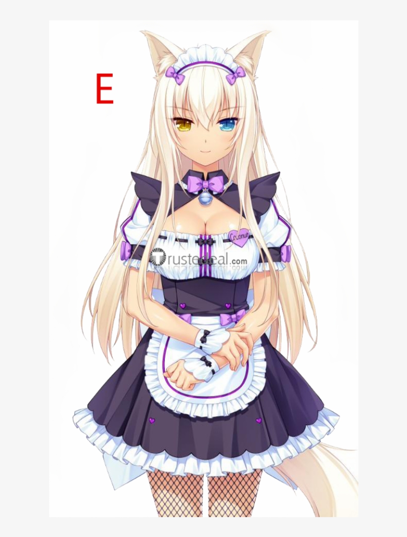 Anime Purple Maid Outfit, transparent png