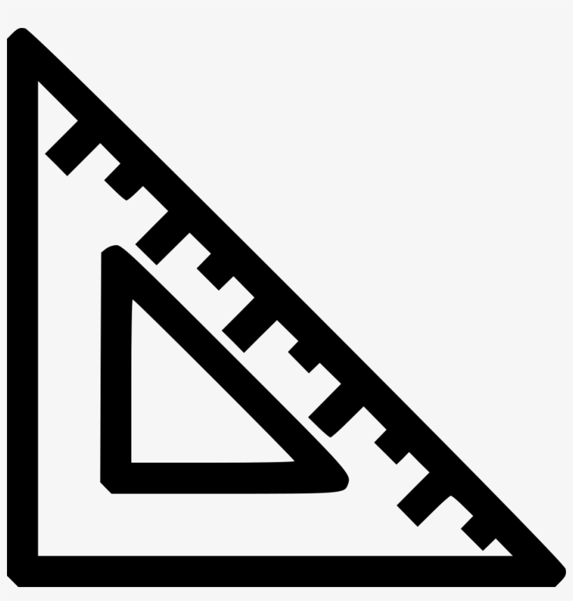 Design Rule Shape Triangle Geometry Maths Tool Comments - Rule Icon Png, transparent png